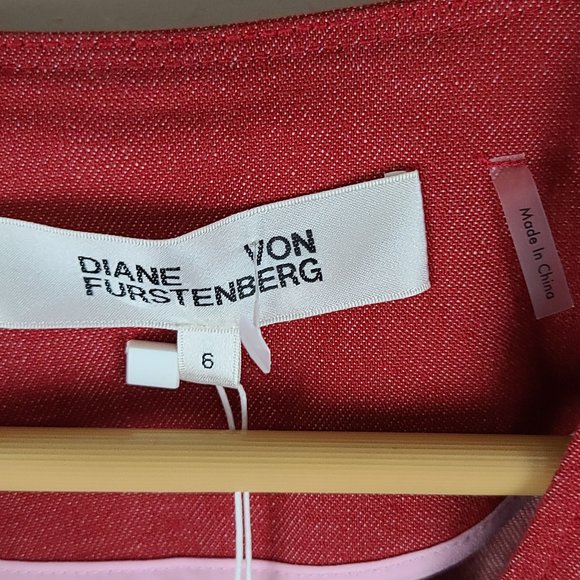 NWT Diane Von Furstenberg Zip Front Sheath Dress - Picture 6 of 12